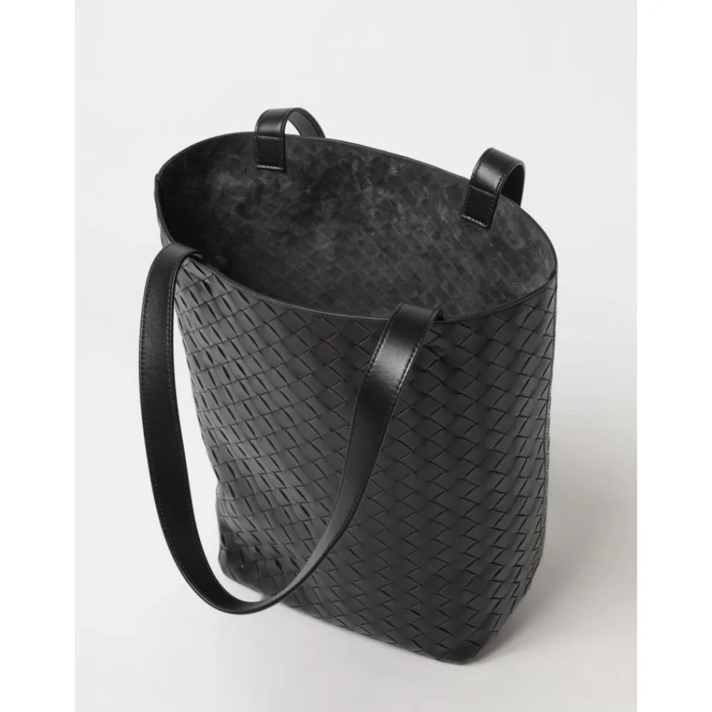 Heren Bottega Veneta Geweven Leren Tote Tas