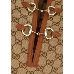 DAMES Gucci Jurken^GG Canvas Jurk met Horsebit