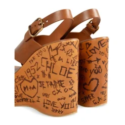 DAMES Chloé Ginger Brown High Heel Sandalen