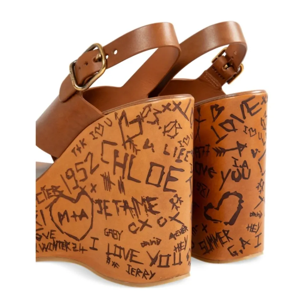 DAMES Chloé Ginger Brown High Heel Sandalen