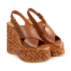 DAMES Chloé Ginger Brown High Heel Sandalen