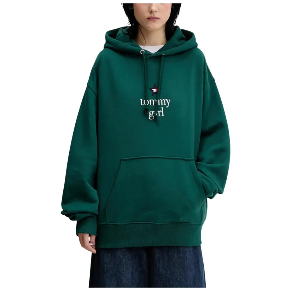 DAMES Tommy Jeans Girl Star Logo Fleece Hoodie