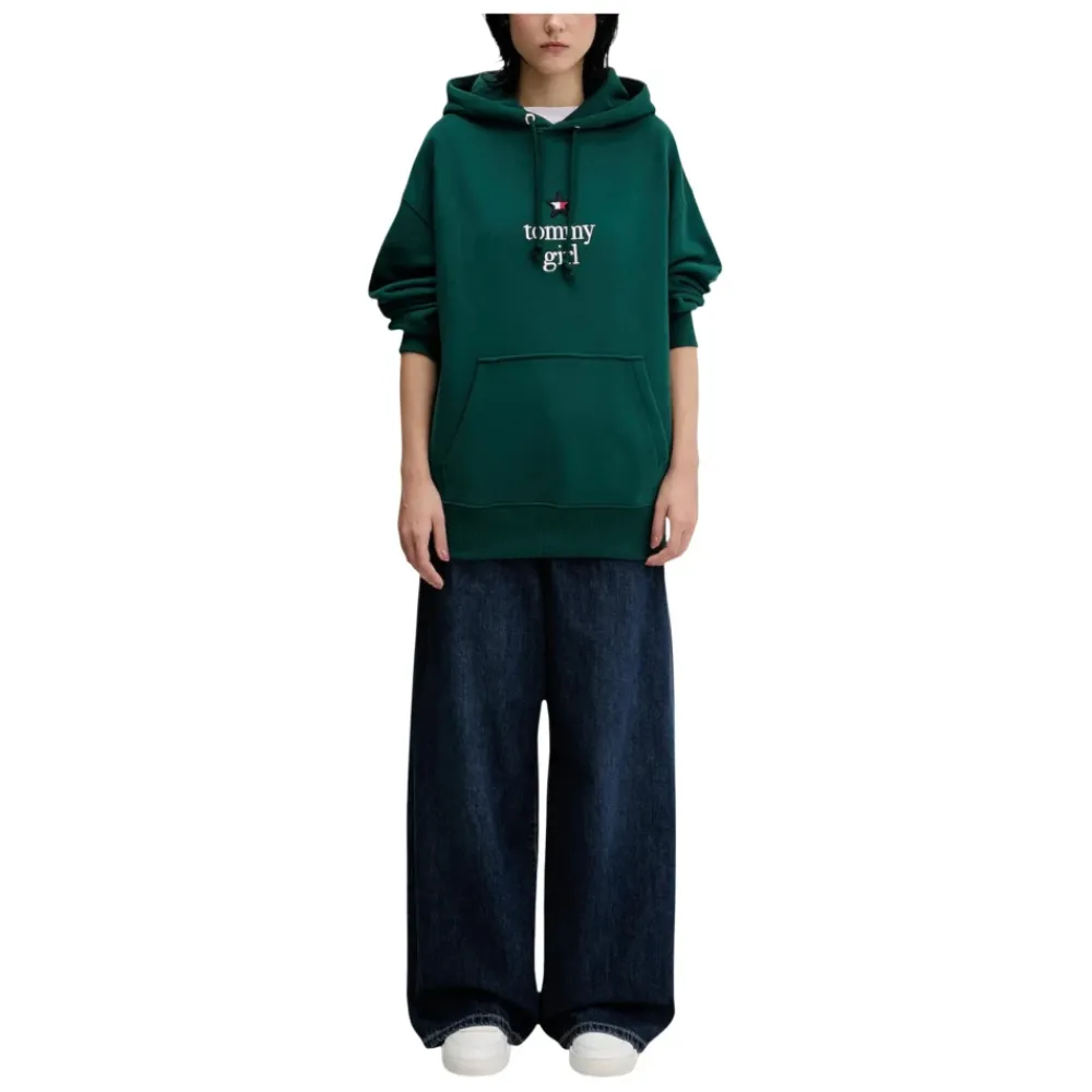 DAMES Tommy Jeans Girl Star Logo Fleece Hoodie