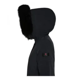 DAMES Peuterey Gladde donsjas met bont capuchon