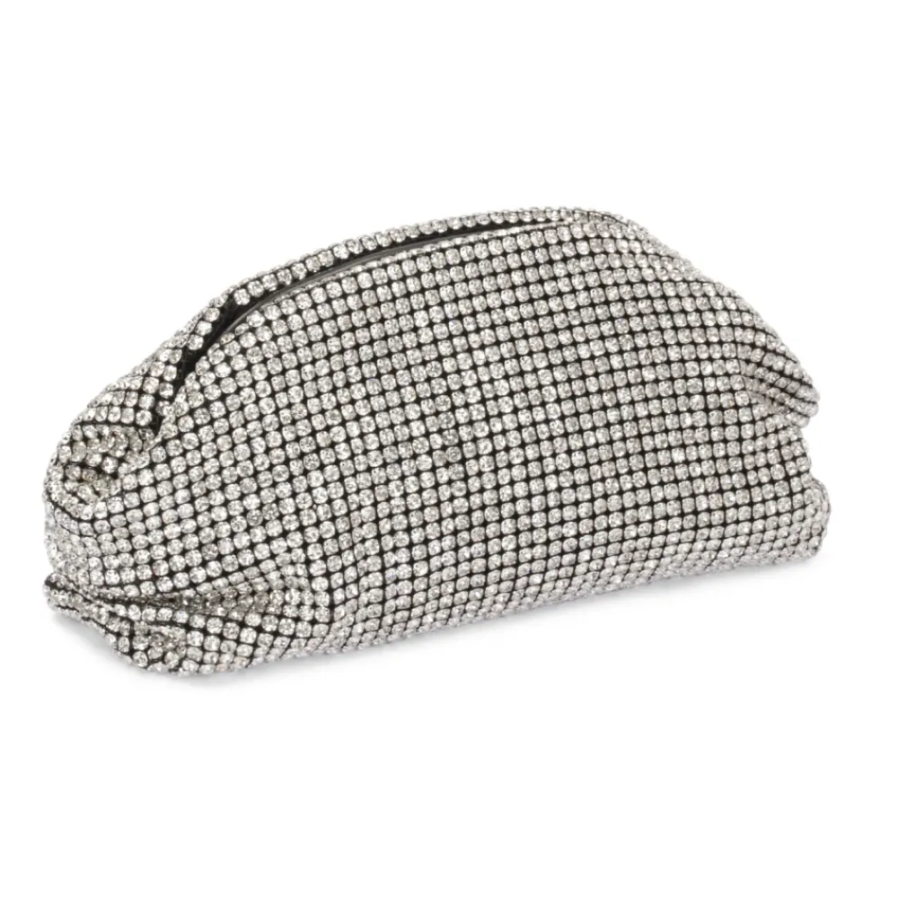 DAMES Kazar Clutches^Glanzende handtas bedekt met zirkonen