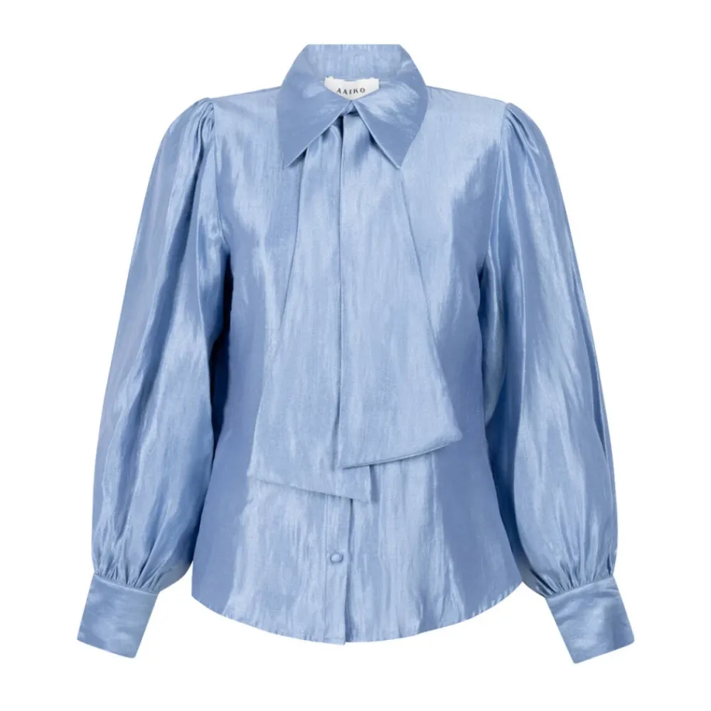 DAMES Aaiko Blouses^Glinsterende Veronne Tie Blouse