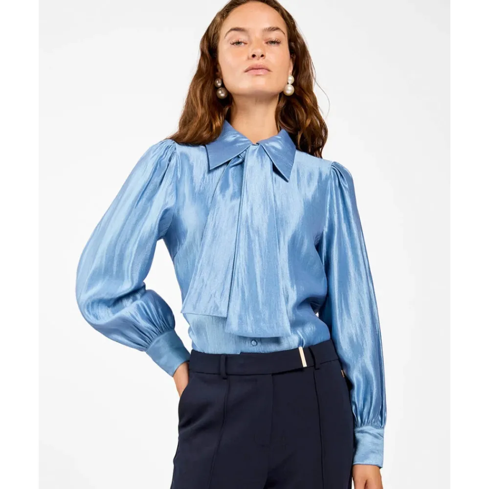 DAMES Aaiko Blouses^Glinsterende Veronne Tie Blouse