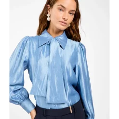 DAMES Aaiko Blouses^Glinsterende Veronne Tie Blouse