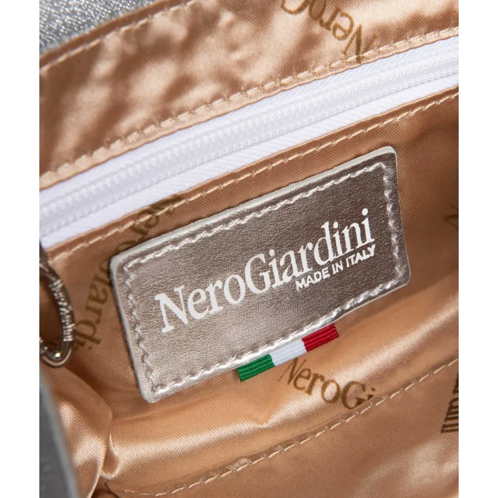 DAMES Nerogiardini Glitter Zilver Tassen