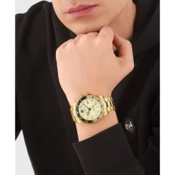 Heren Philipp Plein Horloges^GMT-I Challenger Gouden Horloge