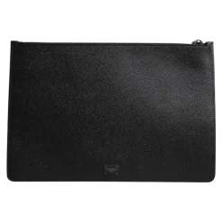 DAMES Dolce & Gabbana Golden Pig Print Logo Pouch Bag