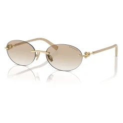 Heren Tiffany Goudbruine zonnebril