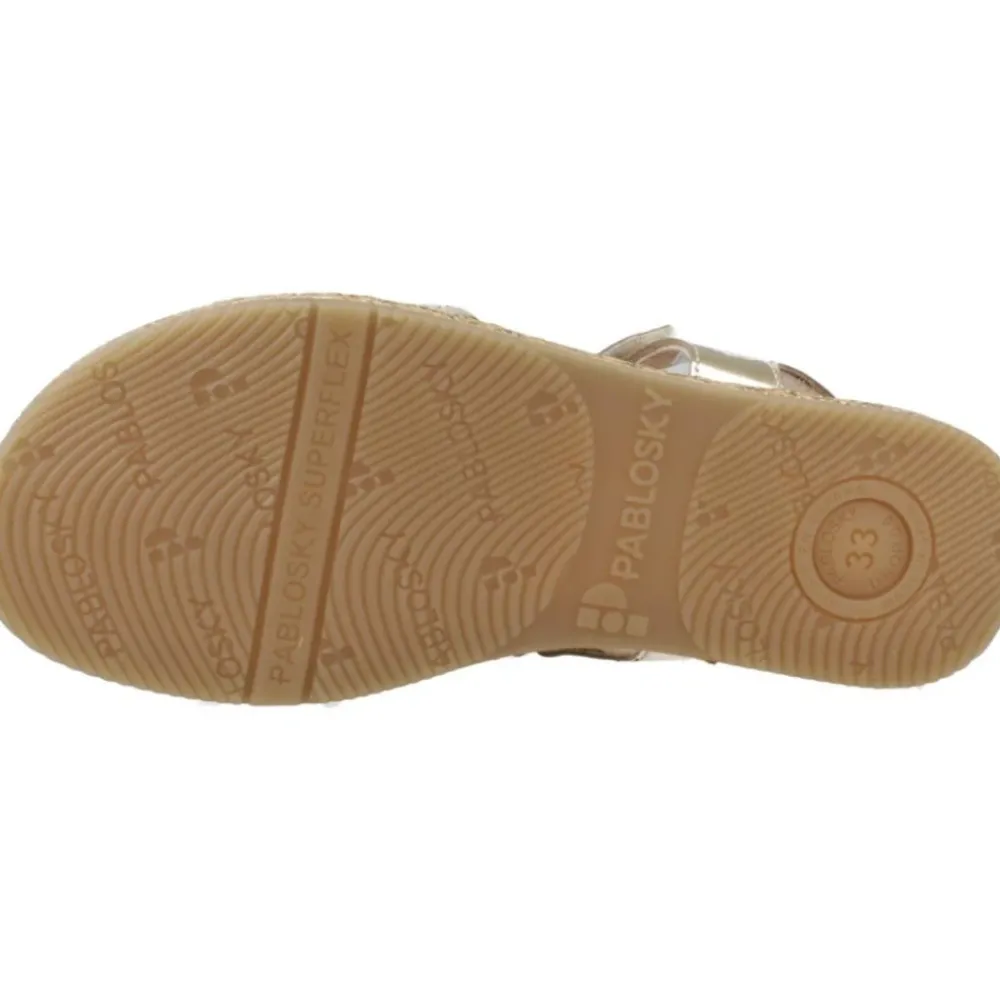 Pablosky Sandalen^Gouden Bloem Sandalen