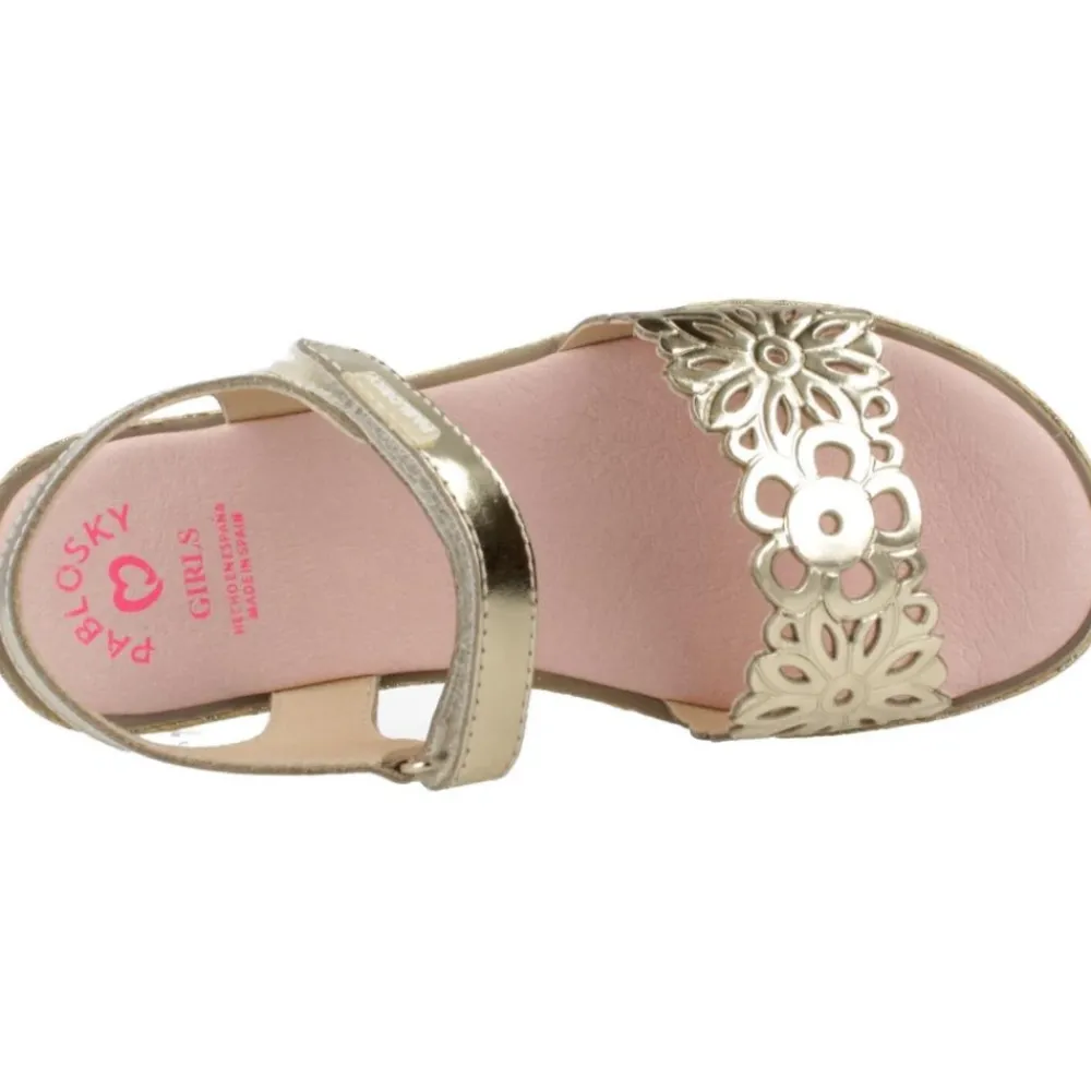 Pablosky Sandalen^Gouden Bloem Sandalen