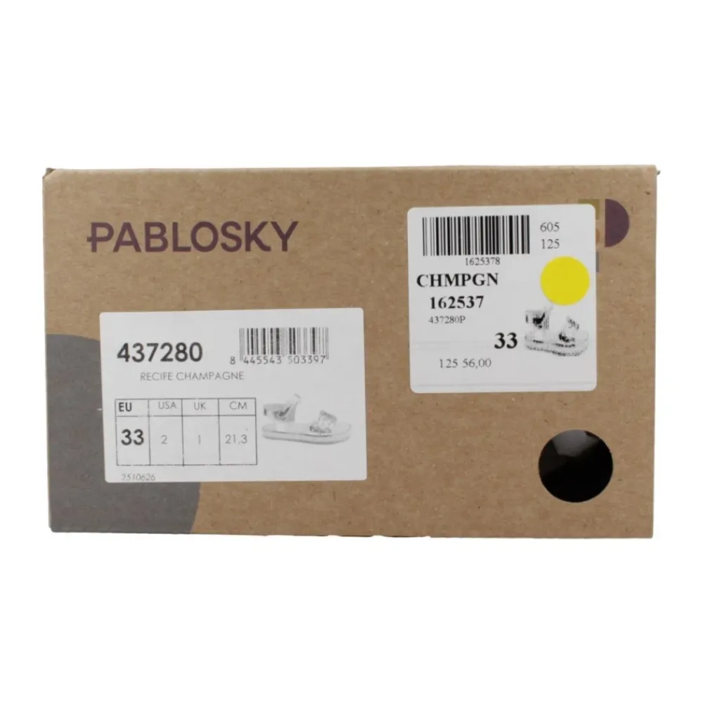 Pablosky Sandalen^Gouden Bloem Sandalen