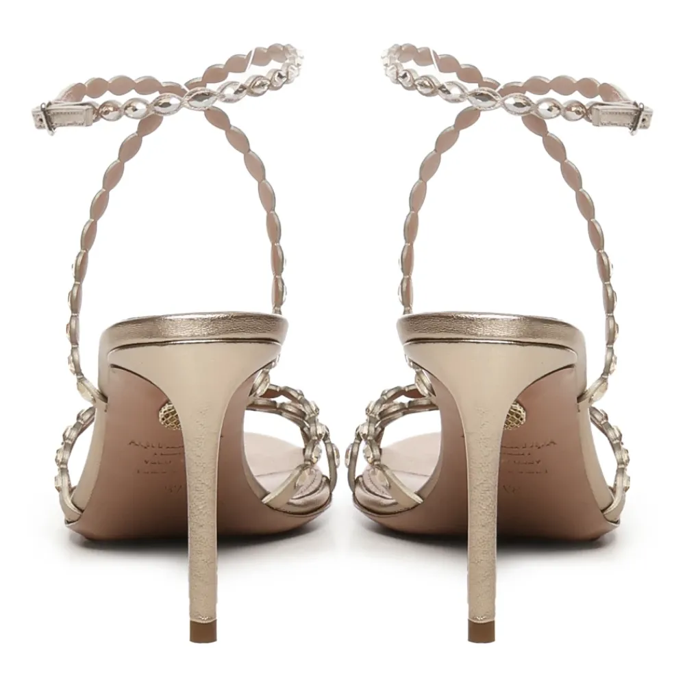 DAMES Aquazzura Sandalen^Gouden Kristal Stiletto Sandalen