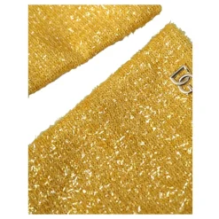 DAMES Dolce & Gabbana Handschoenen^Gouden Lurex Mid Arm Handschoenen