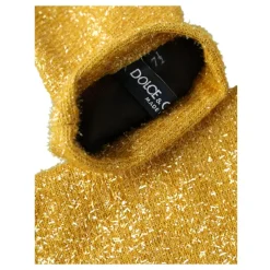 DAMES Dolce & Gabbana Handschoenen^Gouden Lurex Mid Arm Handschoenen