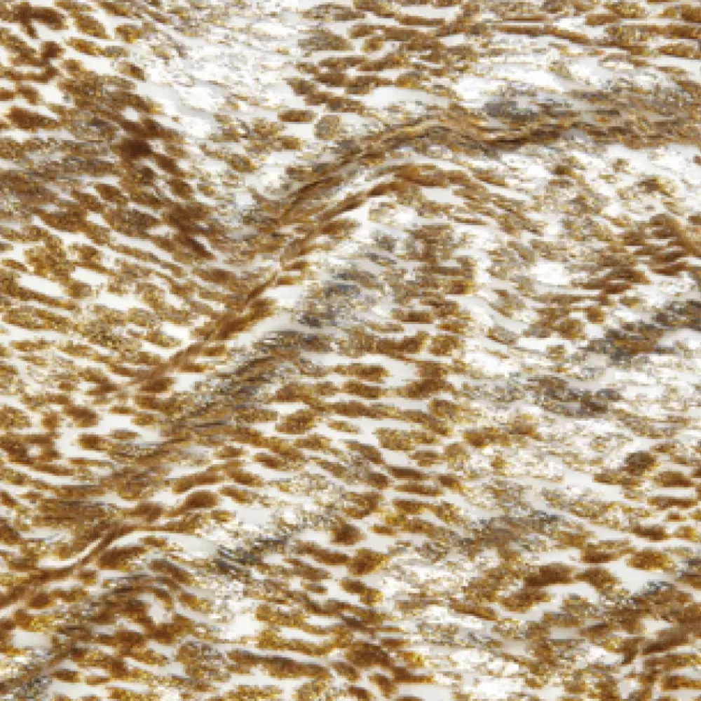 DAMES Self Portrait Gouden Maxi Jurk met Asymmetrische Snit