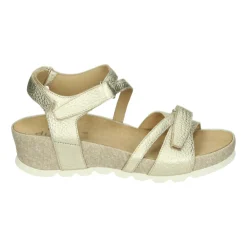 DAMES Durea Gouden Sandaal met Uitneembaar Voetbed