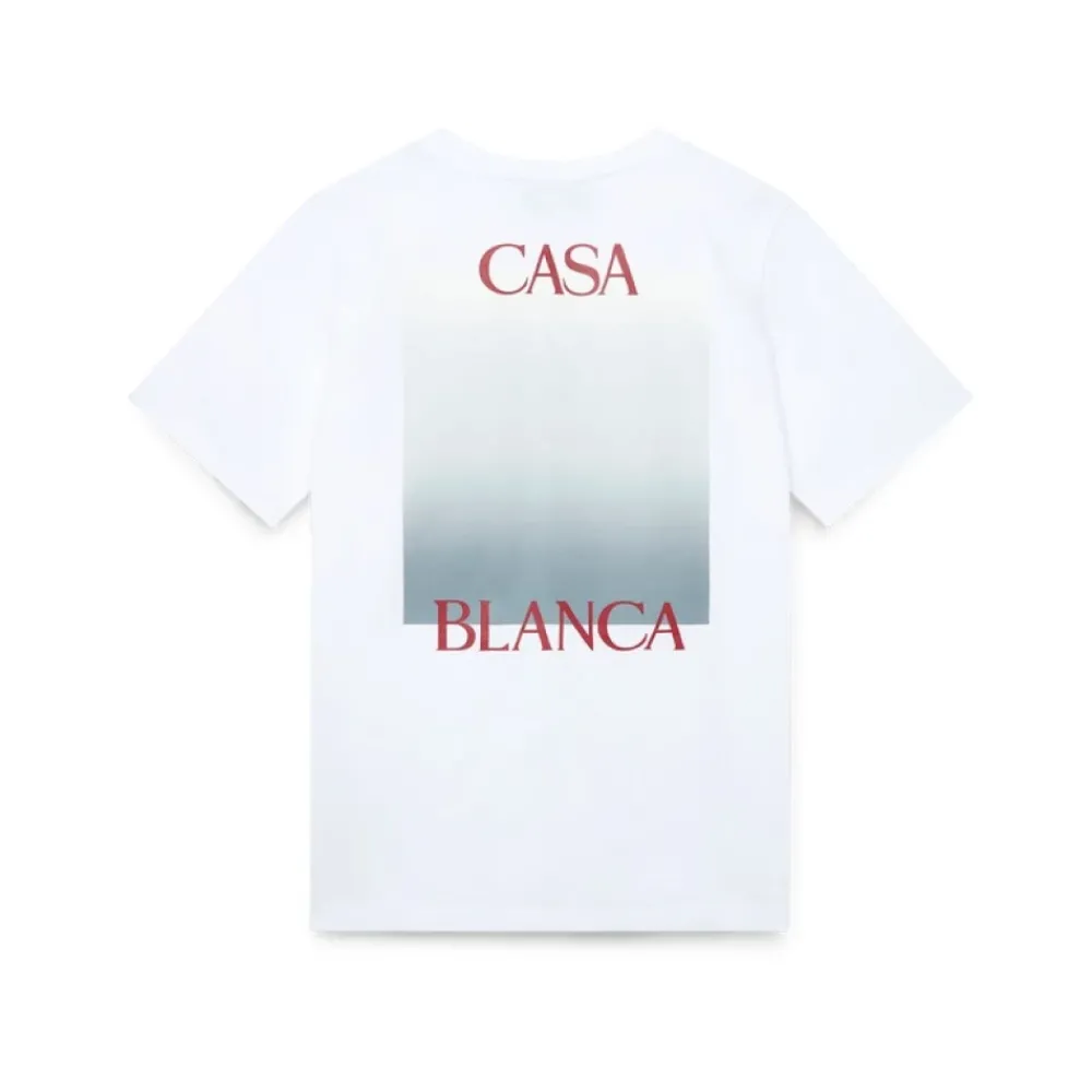 DAMES Casablanca Gradient Square Printed White T-shirt
