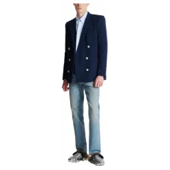 Heren Balmain Kostuums^Grain de poudre blazer