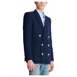 Heren Balmain Kostuums^Grain de poudre blazer
