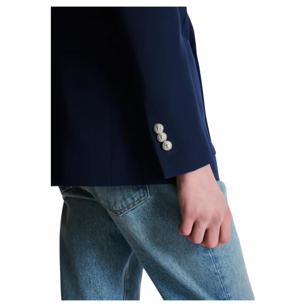 Heren Balmain Kostuums^Grain de poudre blazer