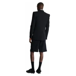 Heren Balmain Kostuums^Grain de poudre blazer met satijnen revers