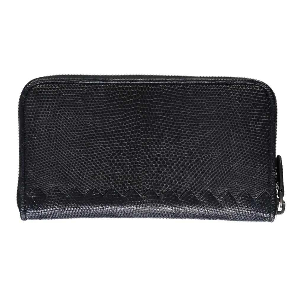 Heren Bottega Veneta Grainy Leather Zip-Around Portemonnee