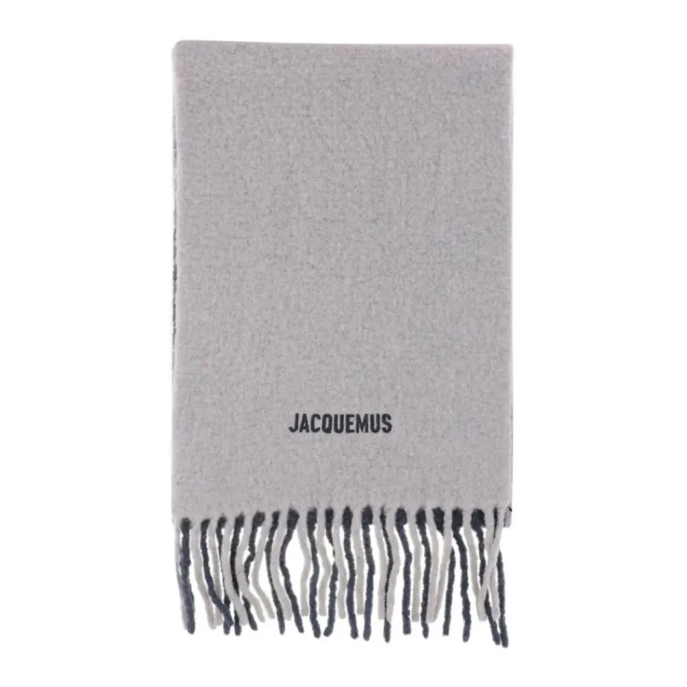 DAMES Jacquemus Grijze Alpaca-Wol Sjaal