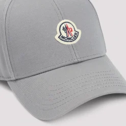 Heren Moncler Grijze Baseballpet Stijlvol Accessoire