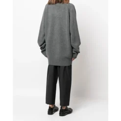 DAMES Extreme Cashmere Grijze Cashmere Cardigan Sweaters