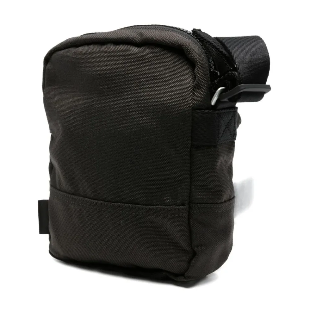 Heren Stone Island Grijze Crossbody Tas met Logo Patch