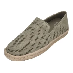 Heren TOMS Espadrilles^Grijze Diamant Geperforeerde Suède Instapper