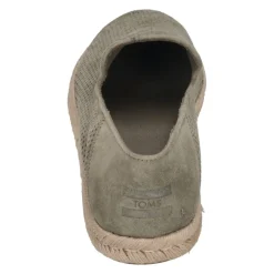 Heren TOMS Espadrilles^Grijze Diamant Geperforeerde Suède Instapper