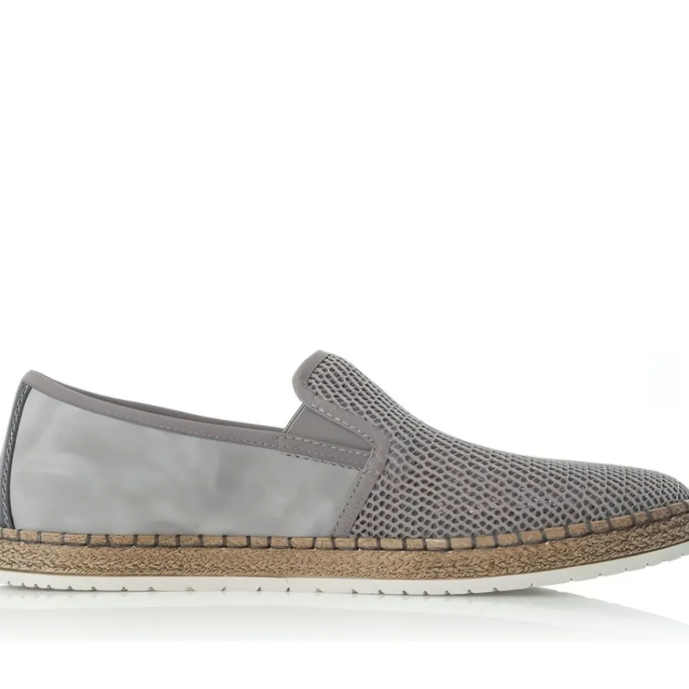 Heren Rieker Grijze Espadrilles