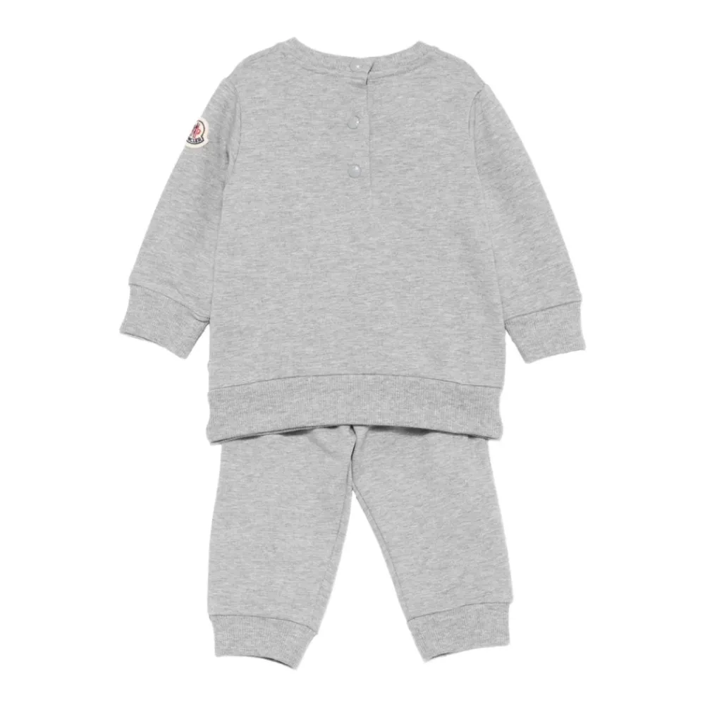 Moncler Bodysuits & Sets^Grijze Geborduurde Beer Jurk