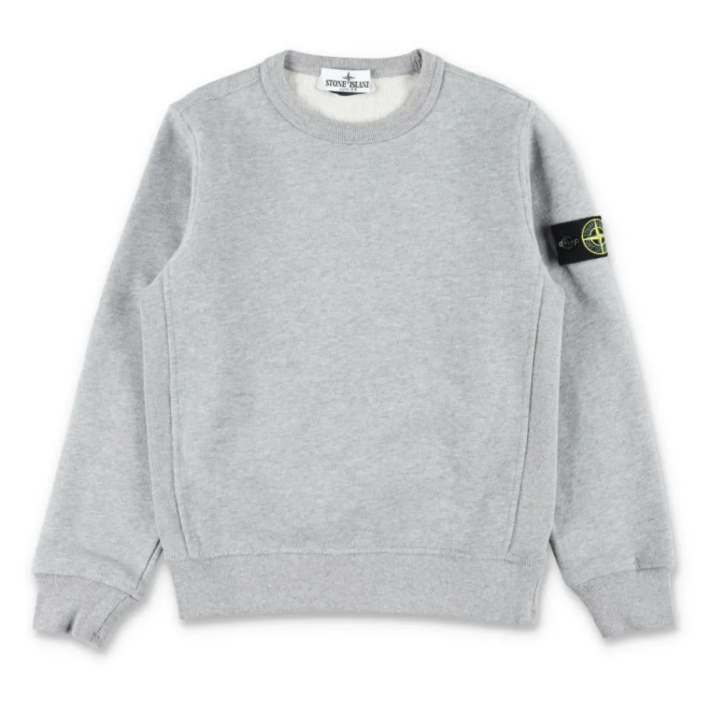 Stone Island Bovenkleding^Grijze Gebreide Crewneck Sweatshirt AW25