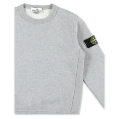 Stone Island Bovenkleding^Grijze Gebreide Crewneck Sweatshirt AW25