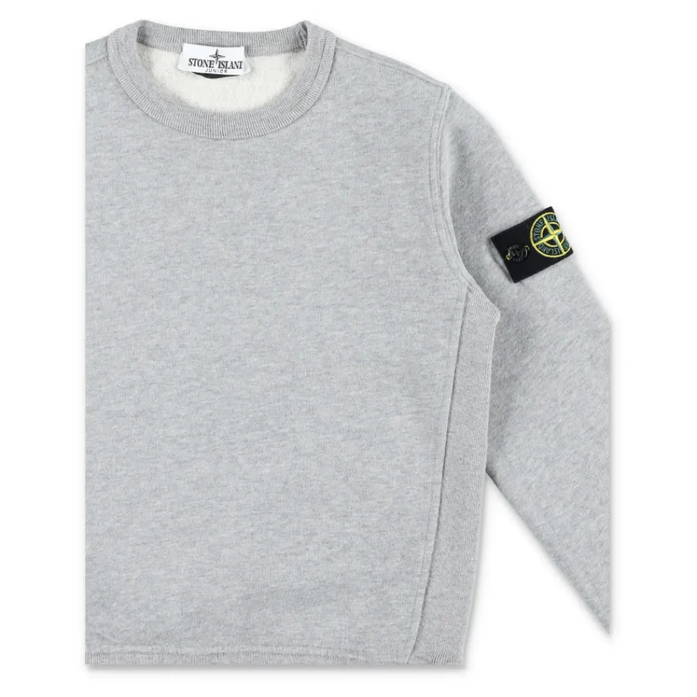 Stone Island Bovenkleding^Grijze Gebreide Crewneck Sweatshirt AW25