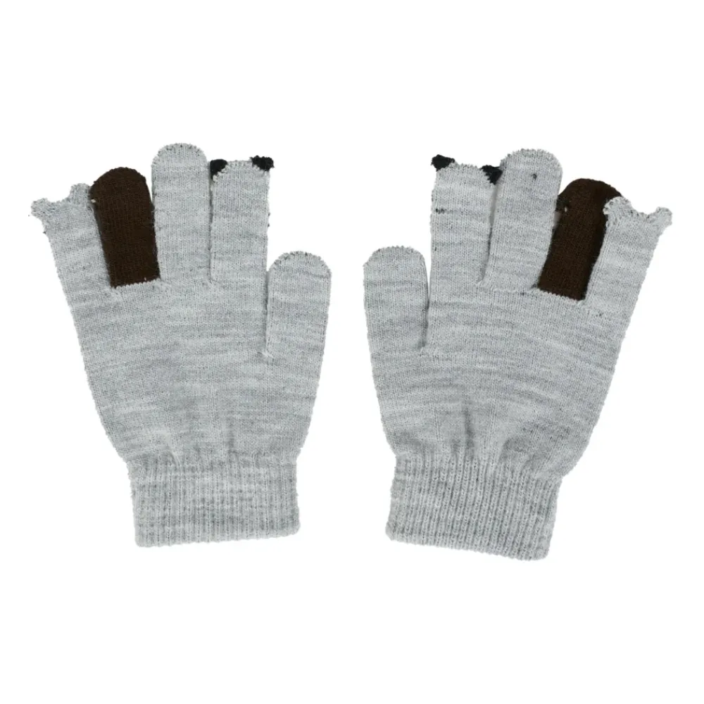 Molo Handschoenen^Grijze handschoenen met dierenversiering