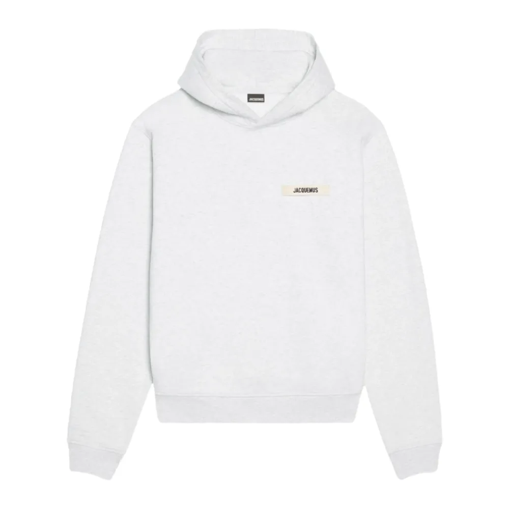 Heren Jacquemus Grijze Hoodie Sweater Gros Grain