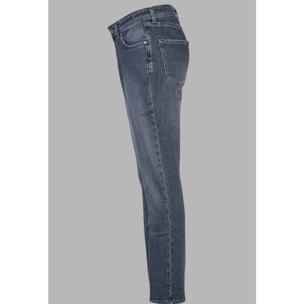 Heren Briglia Jeans^Grijze Jeans met Logopatch