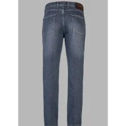 Heren Briglia Jeans^Grijze Jeans met Logopatch