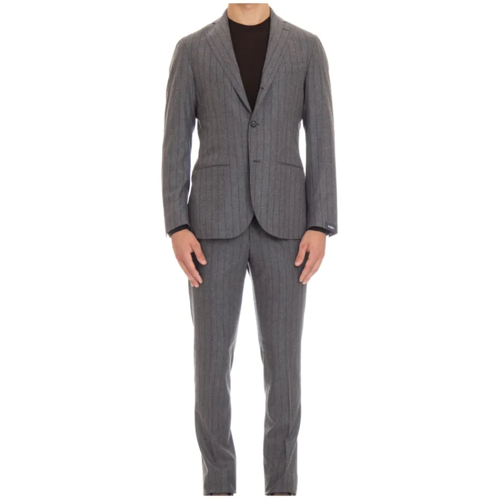 Heren Barba Grijze Jurk Pak Monopetto