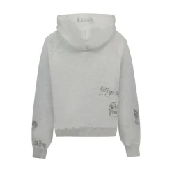 DAMES Zadig & Voltaire Grijze Katoenen Sweat Top met Strass