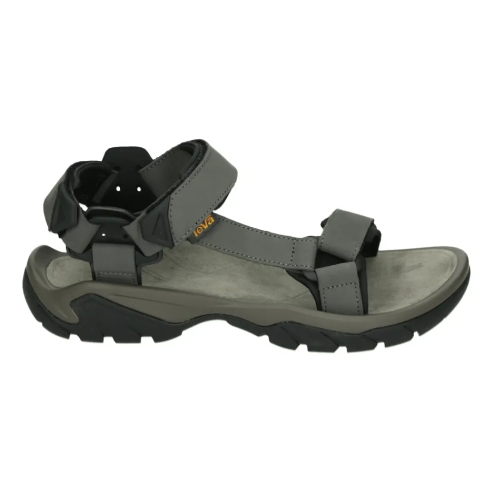 Heren Teva Sandalen^Grijze Leren Flip Flops