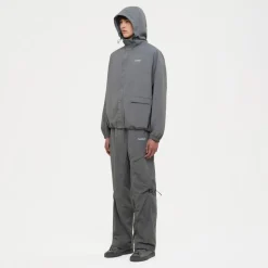 Heren FLÂNEUR Grijze Nylon Utility Broek