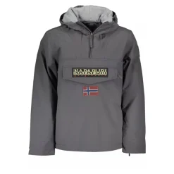 Napapijri Outdoorjassen^Grijze Rainforest Jas met Ritssluiting